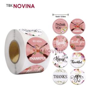 [KODE 21] Stiker Thank You / Label Segel Thank You (10 pcs) 5.0