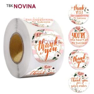 [KODE 79] Stiker Thank You / Label segel Terima kasih 2.5cm (10pcs)