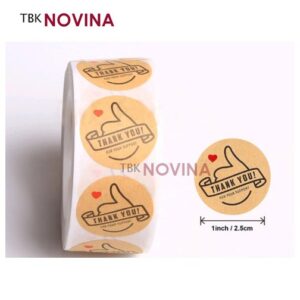 [KODE 47] Stiker Thank You / Label Segel Thank You (10 pcs)