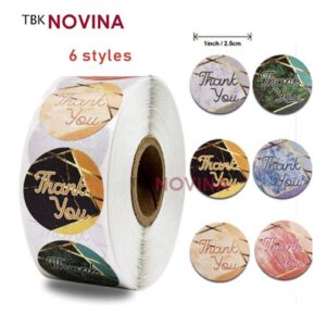 [KODE 24] Stiker Thank You / Label Segel Thank You (10 pcs)