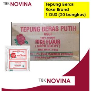 [DUS] Tepung Beras Rose Brand 500 gram x 20 bungkus