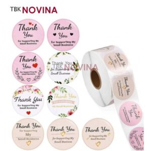 [KODE 74] Stiker Thank You / Label Segel Thank You (10 pcs)