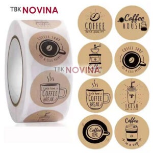 STIKER KOPI COFFEE / Stiker Thank You / Label Segel Thank You (10 pcs)