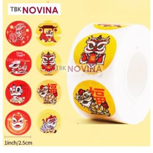 [10 PCS ] Stiker Imlek Tiger Fu / stiker chinese New Year / Stiker Harimau