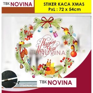 STIKER NATAL DEKORASI KACA