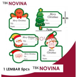 [10pcs] Stiker Natal To From / Label Segel Christmas / STIKER LONG MERRY CHRISTMAS