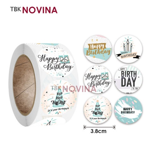 Stiker Happy Birthday / Label Segel Happy Birthday (10 pcs) - Image 2