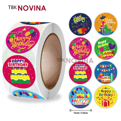 Stiker Happy Birthday / Label Segel Happy Birthday (10 pcs) - Image 6