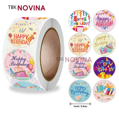 Stiker Happy Birthday / Label Segel Happy Birthday (10 pcs) - Image 7