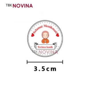 [KODE BIG 10 ] Stiker Thank You / Label Segel Terima Kasih BIG 3.5cm (10 pcs)
