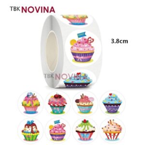 [KODE BIG 08 ] Stiker CUPCAKE / Label Segel Thank You BIG 3.8cm (10 pcs)