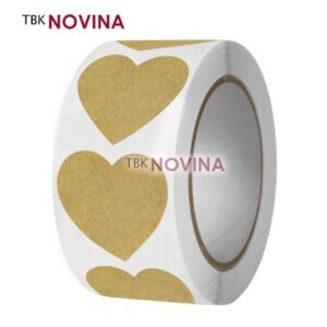[KODE 142] Stiker LOVE KRAFT / Label segel  2.5cm (10pcs)