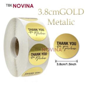 [KODE BIG 03 ] Stiker Thank You / Label Segel Thank You BIG  3.8cm (10 pcs)