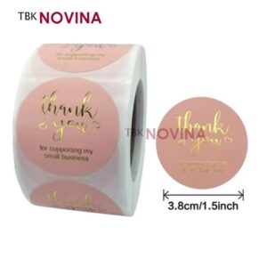[KODE BIG 06 ] Stiker Thank You / Label Segel Thank You BIG  3.8cm (10 pcs)