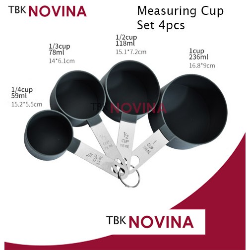 SET 8 PCS SENDOK GELAS TAKAR HANDLE STAINLESS STEEL DESAIN TERBAIK - Image 3