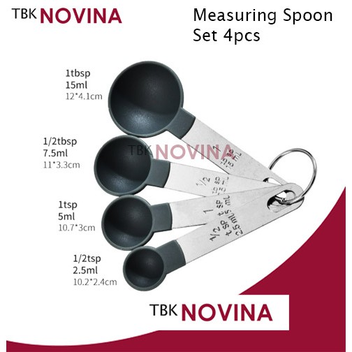 SET 8 PCS SENDOK GELAS TAKAR HANDLE STAINLESS STEEL DESAIN TERBAIK - Image 4