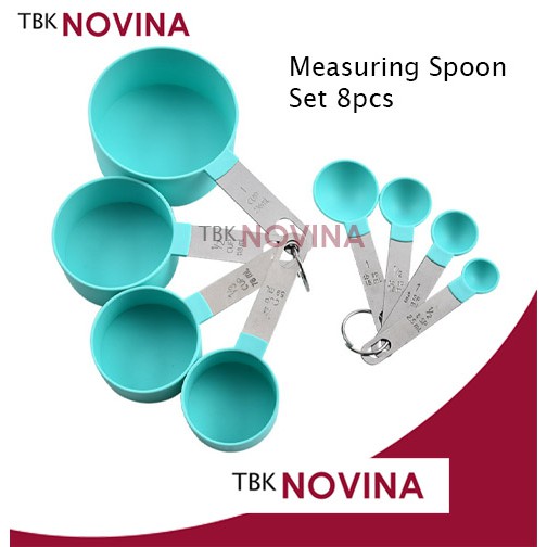SET 8 PCS SENDOK GELAS TAKAR HANDLE STAINLESS STEEL DESAIN TERBAIK - Image 6