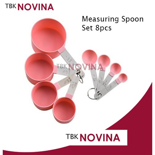 SET 8 PCS SENDOK GELAS TAKAR HANDLE STAINLESS STEEL DESAIN TERBAIK - Image 7