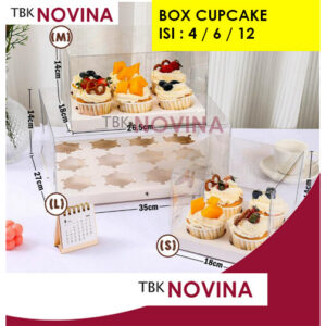 BOX CUPCAKE MIKA BENING / CUPCAKE 4 / CUPCAKE 6 / CUPCAKE 12