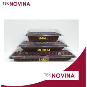 [ECER] Mika Kue Brownies S/M/L Tray Box Cokelat Cake Brownis Kotak Mika Bronis Murah