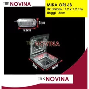 [ 100pcs ] Mika Kue Per Pack Plastik Bening ORI 6B / 7B Kemasan Jajanan Pasar Serba Guna