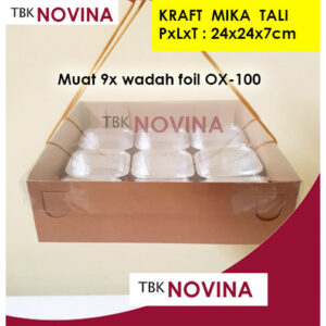 BOX DIECUT 20x20x5 / 20x20x7 / 25x12x7 / BOX KRAFT MIKA TALI / BOX KRAFT WINDOW