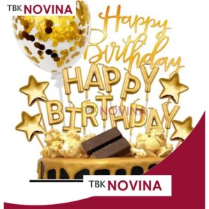 LILIN HAPPY BIRTHDAY GOLD SILVER / ROSEGOLD