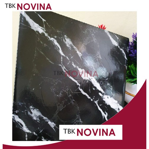 ALAS KUE TATAKAN KUE ULANG TAHUN MARBLE MARMER HITAM PUTIH POLOS CAKEBOARD CAKE BOARD - Image 6